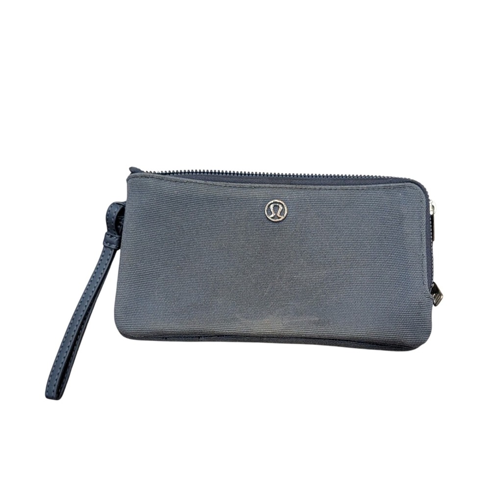 Lululemon Double Zip Wristlet Wallet Pouch | Charcoal Gray